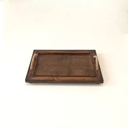 KORRESCRAFT-ΞΥΛΙΝΟΣ ΡΗΧΟΣ ΔΙΣΚΟΣ 26X36ΕΚ "ANTIQUE"-WALNUT BROWN 236-604-04