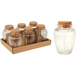 JK Home Decor - ΒΑΖΟ ΑΠΟΘΗΚΕΥΣΗΣ 280ML ΓΥΑΛΙ 955898 (1τμχ)