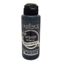 Χρώμα υβριδικό μεταλλικό 120ml CADENCE "Black" HM-820