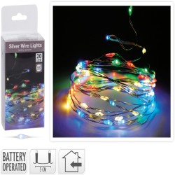 JK Home Décor - Λαμπάκια Silverwire Multi 20LED 684370