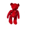 JK Home Décor - Αρκουδάκι βελούδο κόκκινο Teddy Bear 40cm 8435072