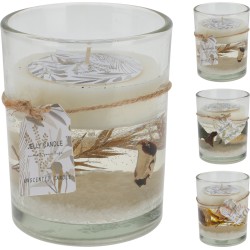 JK Home Décor - Κερί Αρωματικό (Jelly candle) Σε Γυάλινο ποτήρι 10cm 3Σxδ 477741 (1 τμχ)