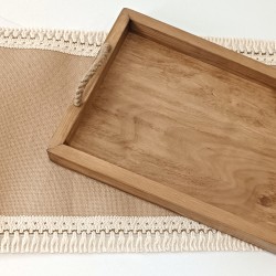 KORRESCRAFT-ΞΥΛΙΝΟΣ ΔΙΣΚΟΣ 37X27ΕΚ "VINTAGE"-ALMOND WOOD 236-102-03